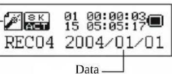 AIPTEK MP3S5 - Modo de gravacao (gravacao de voz) - 1
