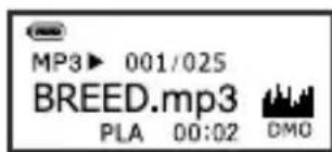 AIPTEK MP3S1 - Establisher pistas favoritas - 1