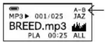 AIPTEK MP3S1 - A-B herhalen - 2