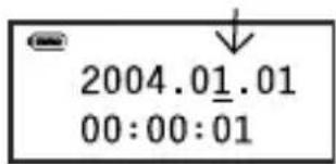 AIPTEK MP3S1 - Definição da hora - 7