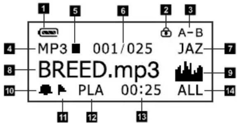 AIPTEK MP3S1 - Ecran LCD - 1