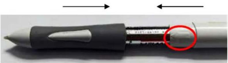 AIPTEK HyperPen 10000U - Einlegen der Batterie in den digitalen Zeichenstift - 3