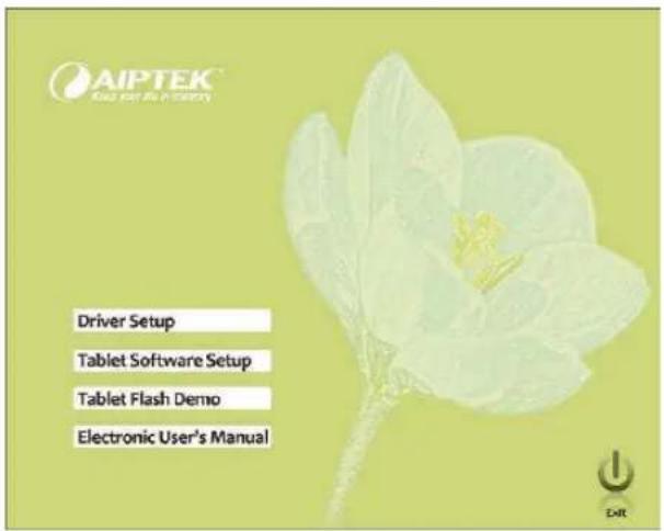 AIPTEK HyperPen 10000U - Step 1: Install the driver for Windows OS - 1