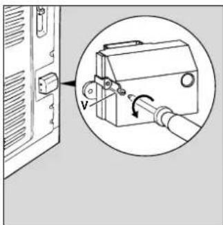INDESIT K3 C55 MCXR - Installatie van de voedingskabel - 1