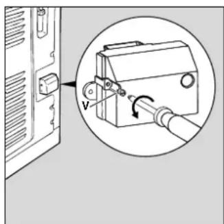 INDESIT K3 C55 MCXR - Installation du câble d'alimentation - 1