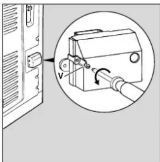 INDESIT K3C55R - Installatie van de voedingskabel - 1