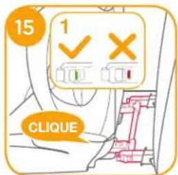 Joie Duallo - Instalação com cinto de 3 pontos - 5