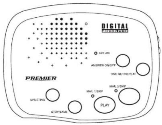 Premier PR970 - ALL-DIGITAL TELEPHONE ANSWERING SYSTEM - 1