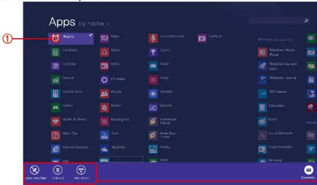 MPMAN MPW89 - Ajouter / Enlever l'application sur l'écran de démarrage - 1