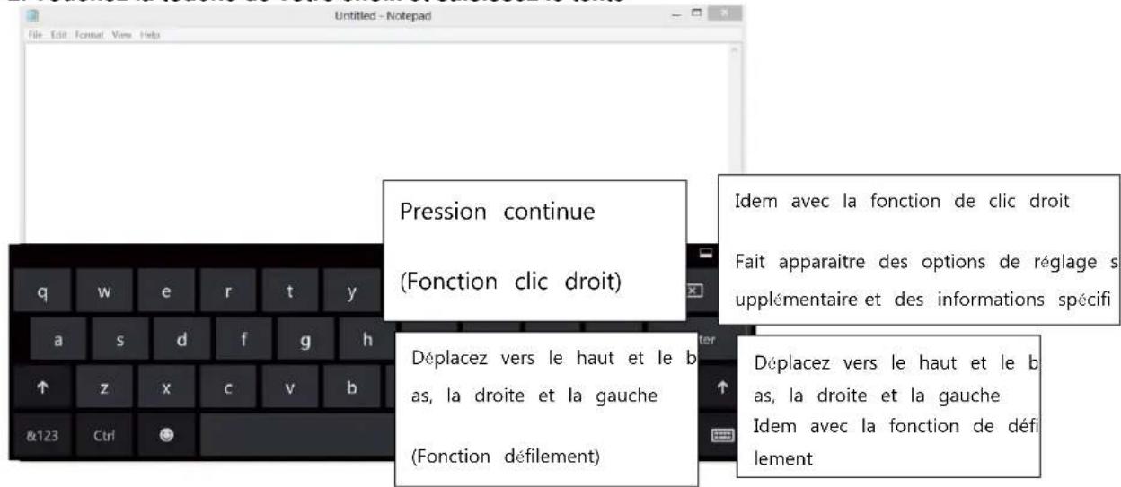 MPMAN MPW89 - Saisie de texte avec l'écran tactile - 1