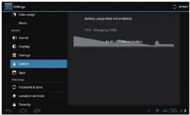 MPMAN MID77C - Batterie 6. Applications - 1