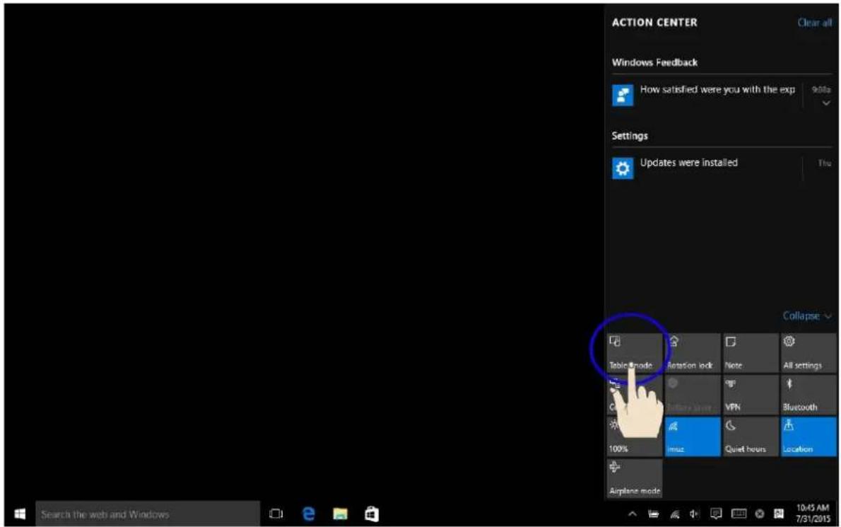 MPMAN Converter 8 - Comment passer du mode bureau au mode tablette - 2
