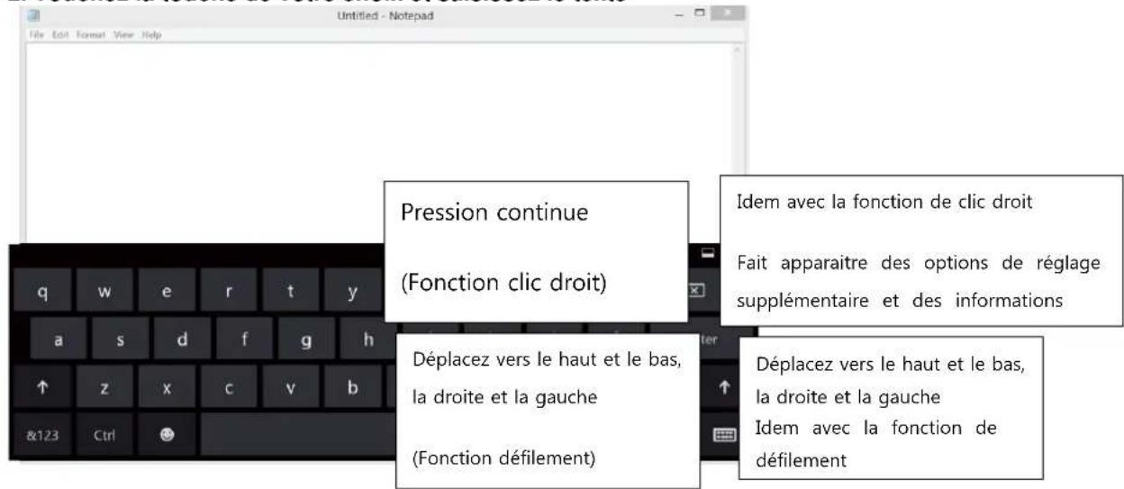 MPMAN Converter 10 - Saisie de texte avec l'écran tactile - 1