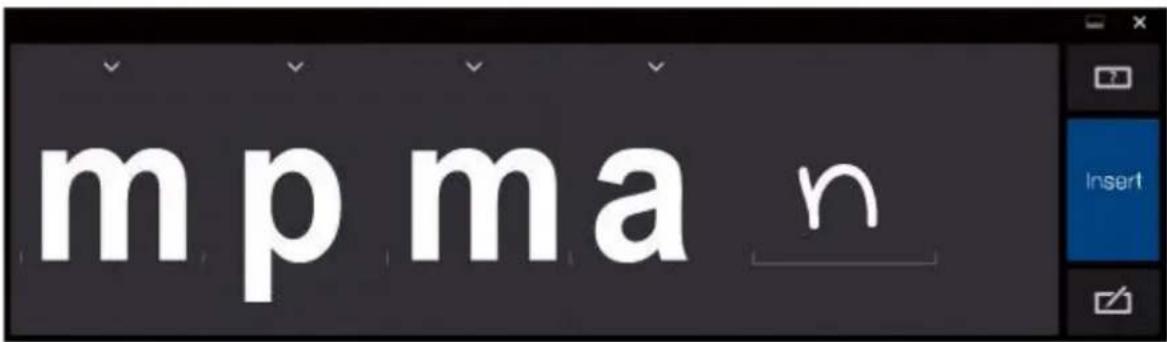 MPMAN Converter 9 - Saisir du texte en mode écriture manuelle - 1