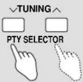 TECHNICS SADA15 - Appuyez sur [MEMORY, PTY SEARCH]. Le témoin PTY clignote pendant la recherche. - 4