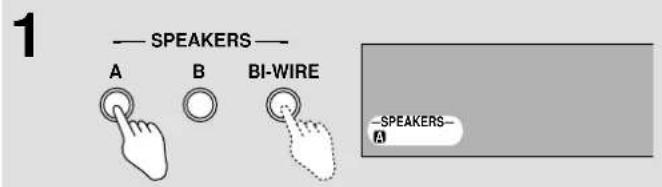 TECHNICS SADA15 - Maintenez enforcée [A] ou [B] jusqu'à ce que l'indication "LOW IMP" s'allume sur I'afficheur. - 2