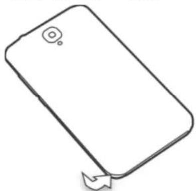 MPMAN PH380 - Inserting the Micro SIM card and Battery - 1
