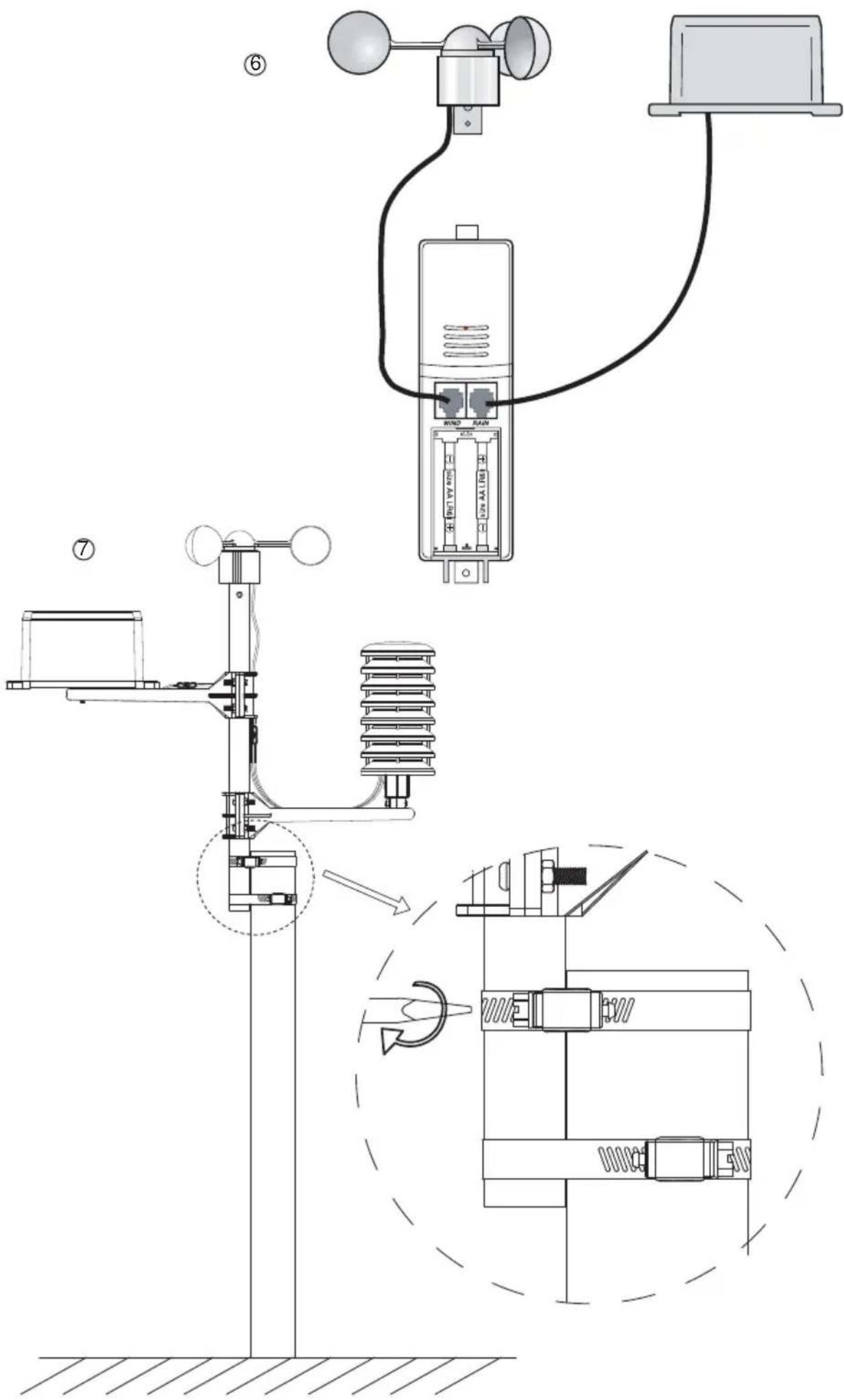 ALECTO WS3200 - INSTALLEREN BUITEN-UNIT INSTALLATION UNITE EXTERIEURE - 6