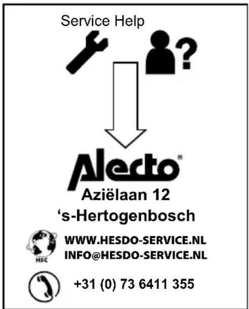 ALECTO ACH2010 - DE GARANTIE VERVALT: - 1