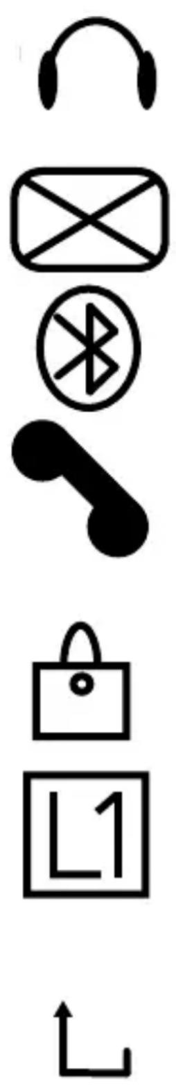 PROFOON RugGear XK - Symboles du display - 7