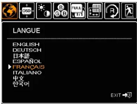 WACOM DTU1631 - PARAMÈTRES DE L'AFFICHAGE À L'ÉCRAN (OSD) - 3