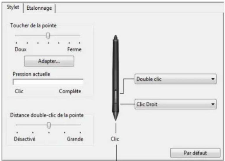 WACOM DTH2242 - PERSONNALISATION DES BOUTONS DU STYLET - 1