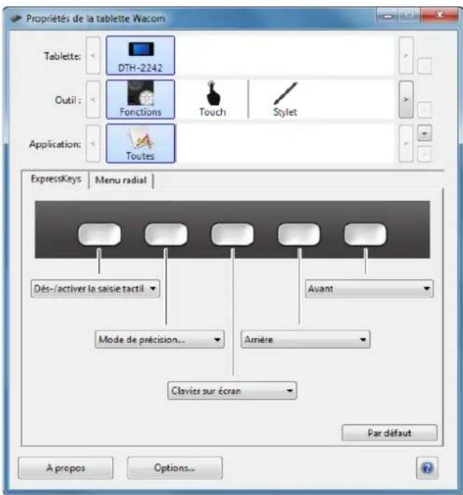WACOM DTH2242 - PERSONNALISATION DES EXPRESSKEYS - 1
