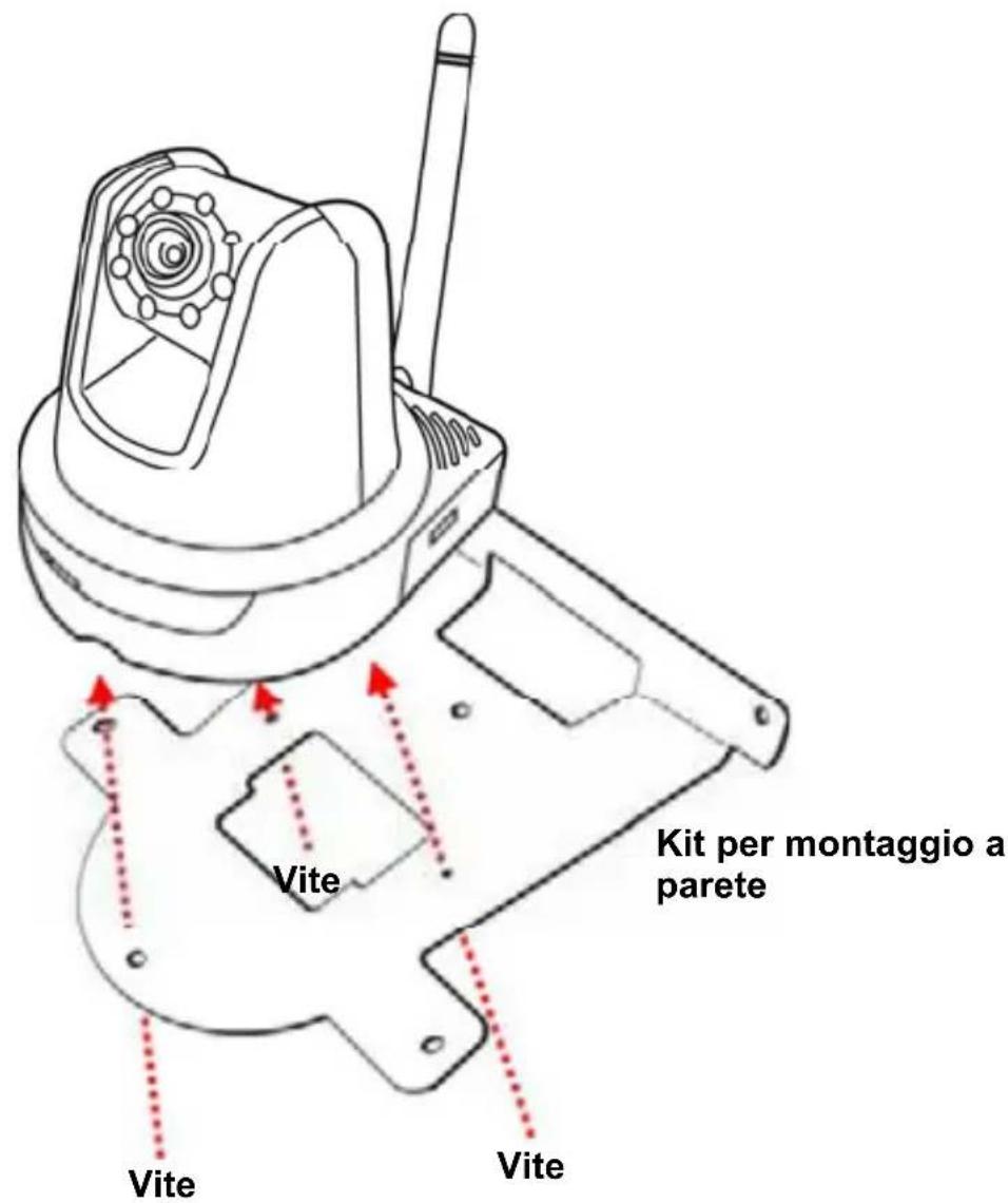 MARMITEK IP RoboCam 641 - Installazione del kit per montaggio a parete - 1