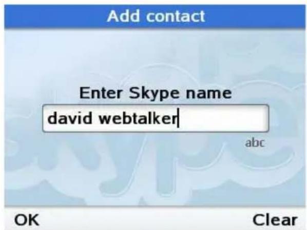 TOPCOM Webtalker 5000 - Einen Skype-Kontakt einfugen - 2