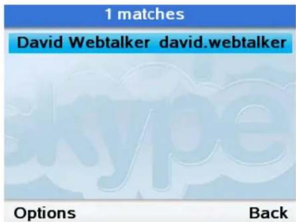 TOPCOM Webtalker 5000 - Buscar un contacto Skype - 3