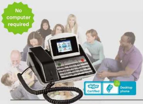TOPCOM Webtalker 5000 - Desktop phone with Skype - 1