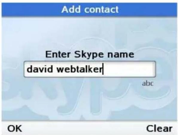 TOPCOM Webtalker 5000 - Lägga till en Skype-kontakt - 2