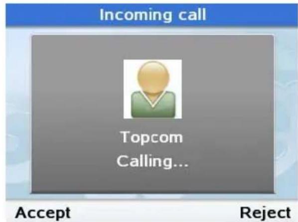 TOPCOM Webtalker 5000 - RESPONDERE A UNA CHIAMATA - 1