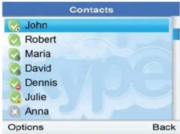TOPCOM Webtalker 5000 - Een Skype-contact bellen - 1