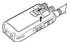 TOPCOM Protalker PT1116 - Removing the battery pack - 1