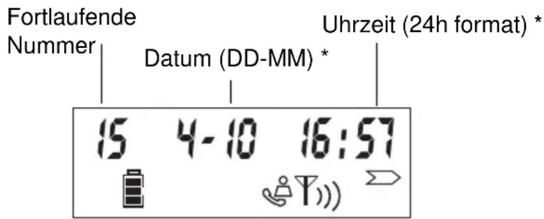 TOPCOM Ogatech og s55 - Die Anrufliste konsultieren - 1