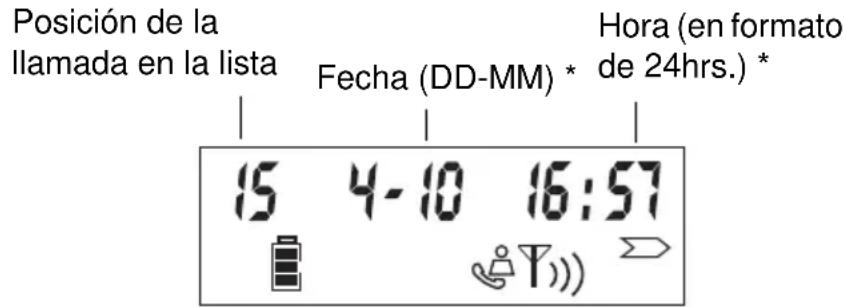 TOPCOM Ogatech og s55 - Consultar la lista de llamadas - 1