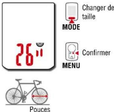 CAT EYE Velo Wireless - Choisissez la dimension du roue. - 1