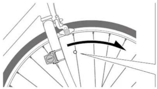 CAT EYE Velo Wireless - Monter l'aimant - 1