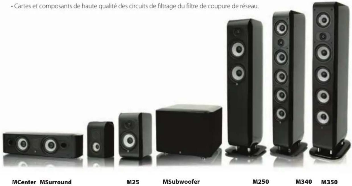 BOSTON ACOUSTICS M340 - \section*{Caracteristiques} - 1