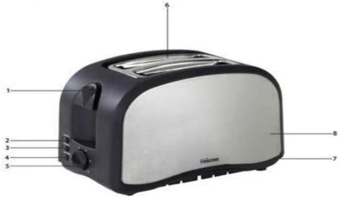 TRISTAR BR1008 - Liste des pièces - 1