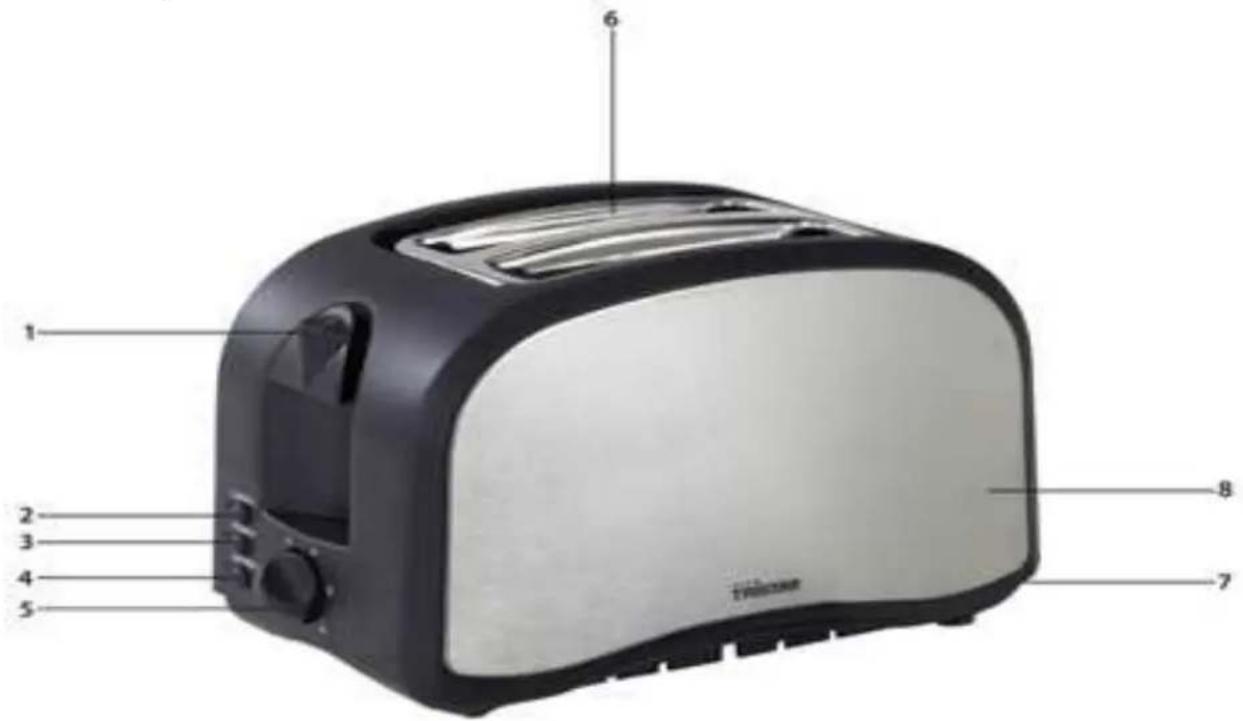 TRISTAR BR1008 - Onderdelenlijst - 1