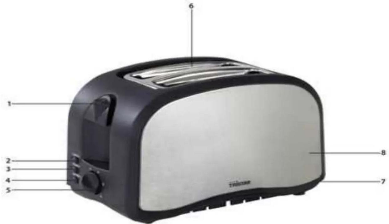 TRISTAR BR1008 - Parts list - 1