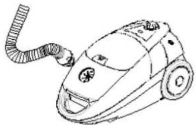 TRISTAR SZ2178 - Aufsetzen oder Entfernen des Saugschlauches - 1