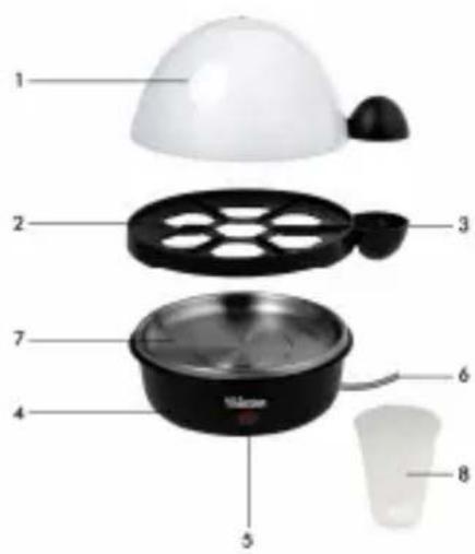 TRISTAR EK3080 - Lista de piezas - 1