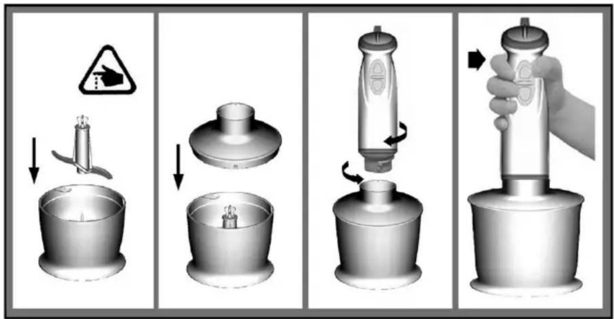 TRISTAR MX4133 - How to use the hand blender - 2