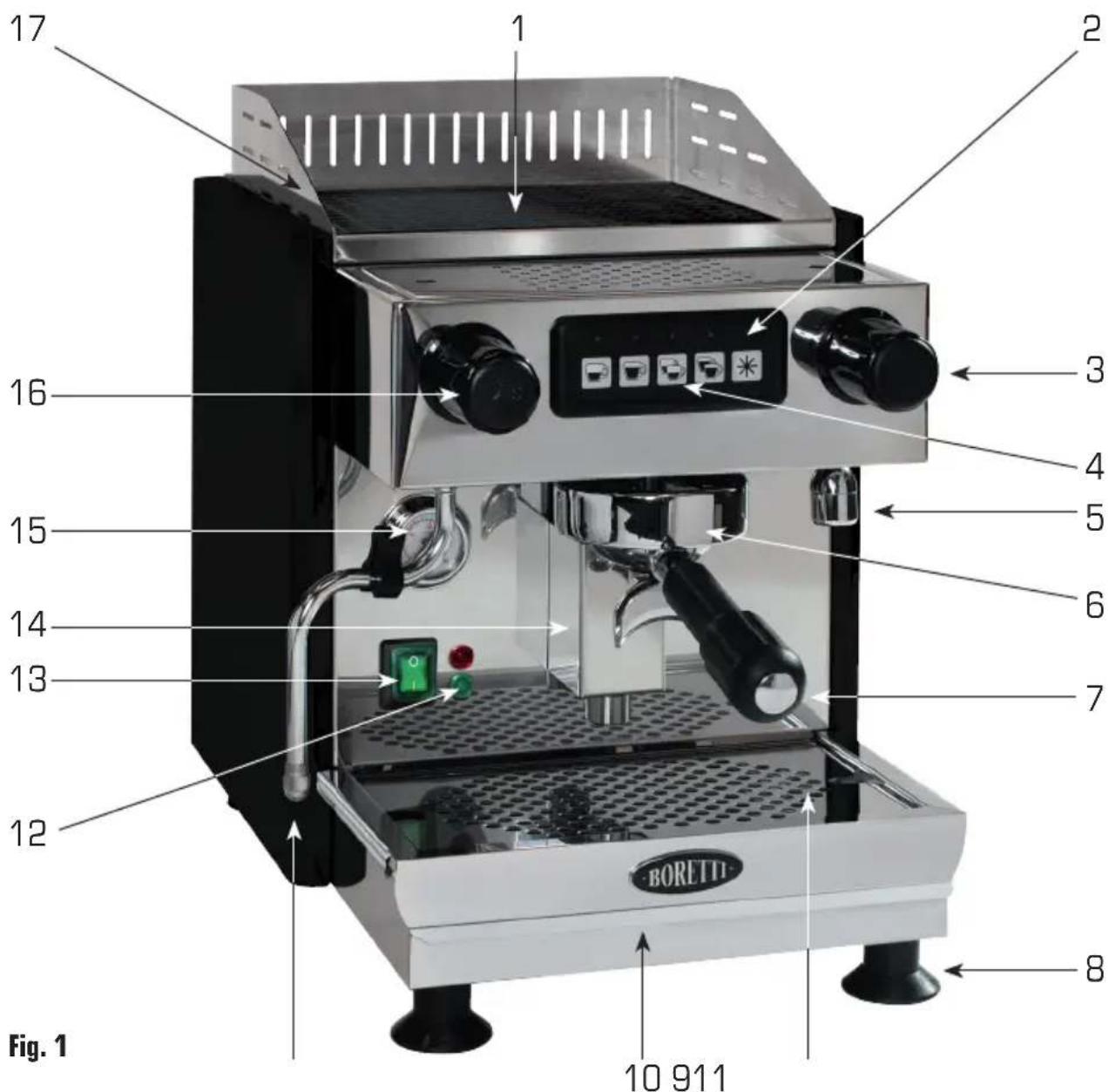 BORETTI Barista - No. Description - 1