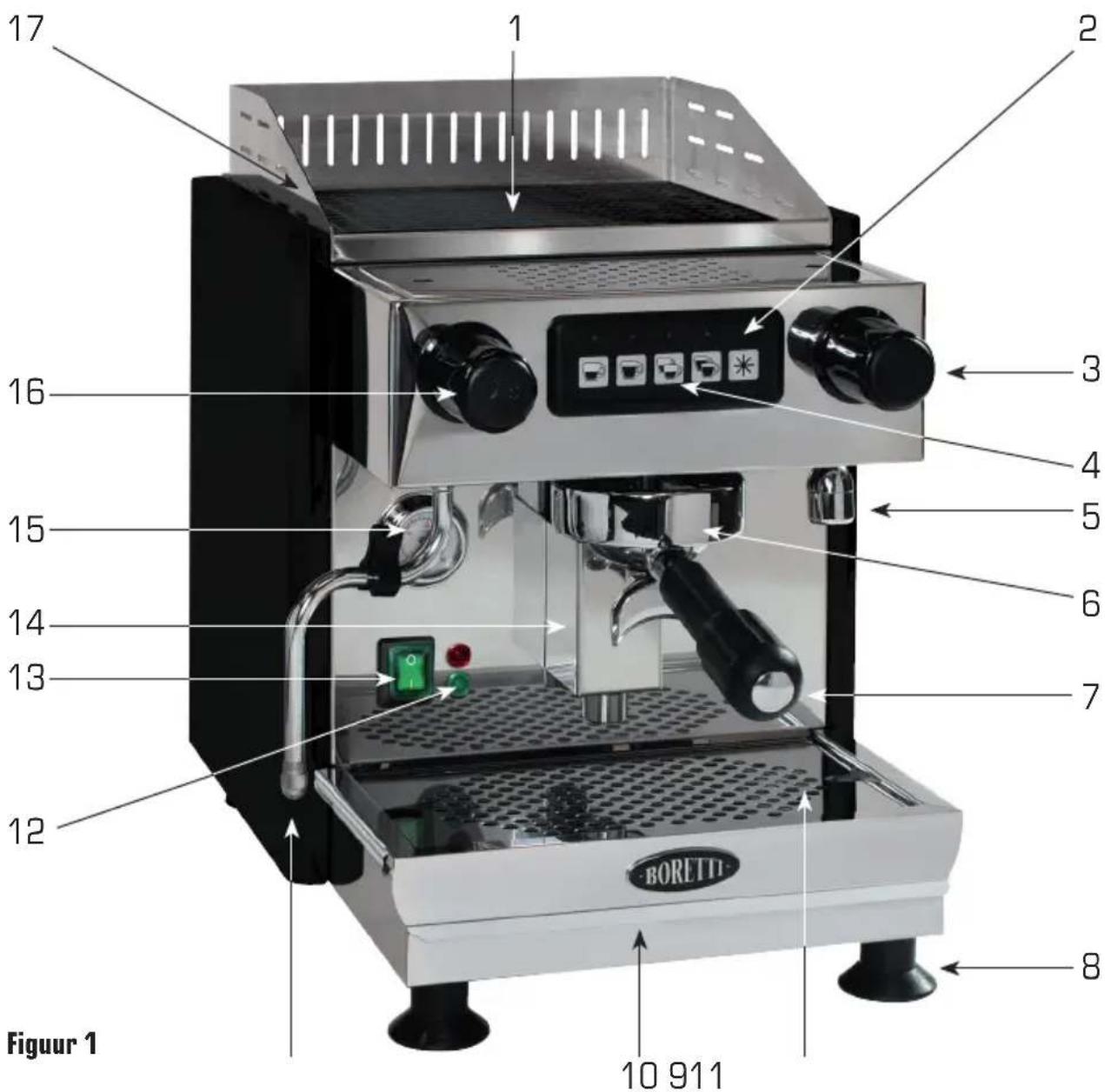 BORETTI Barista - Nr. Omschrijving - 1
