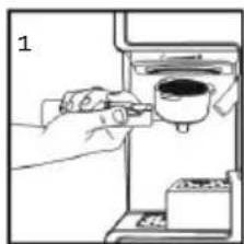 BORETTI Espresso B400 - Place the porta-filter - 1