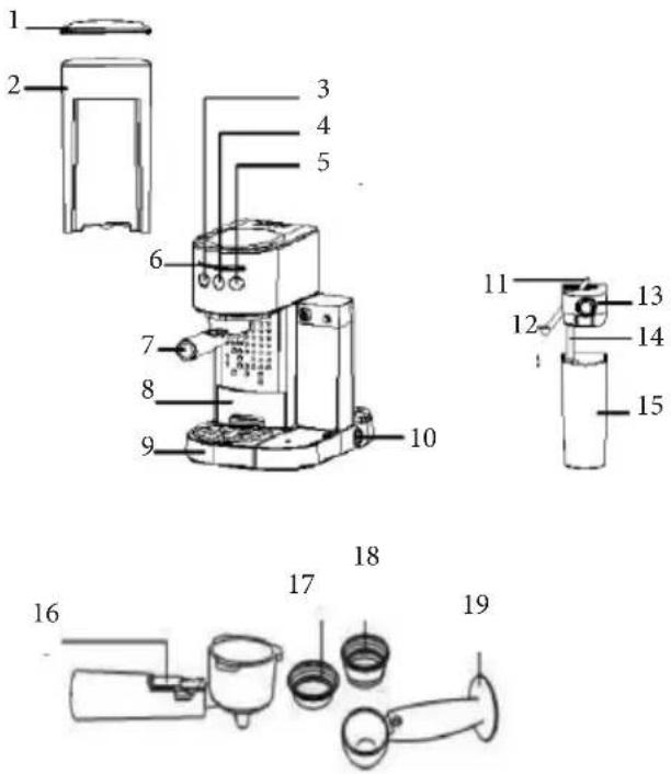 BORETTI Espresso B401 - PARTS - 1